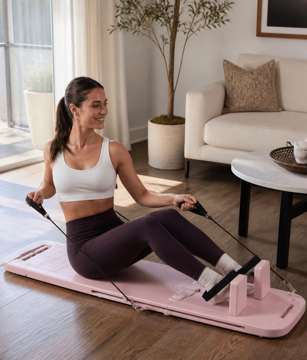 At-home Pinnetic reformer workout